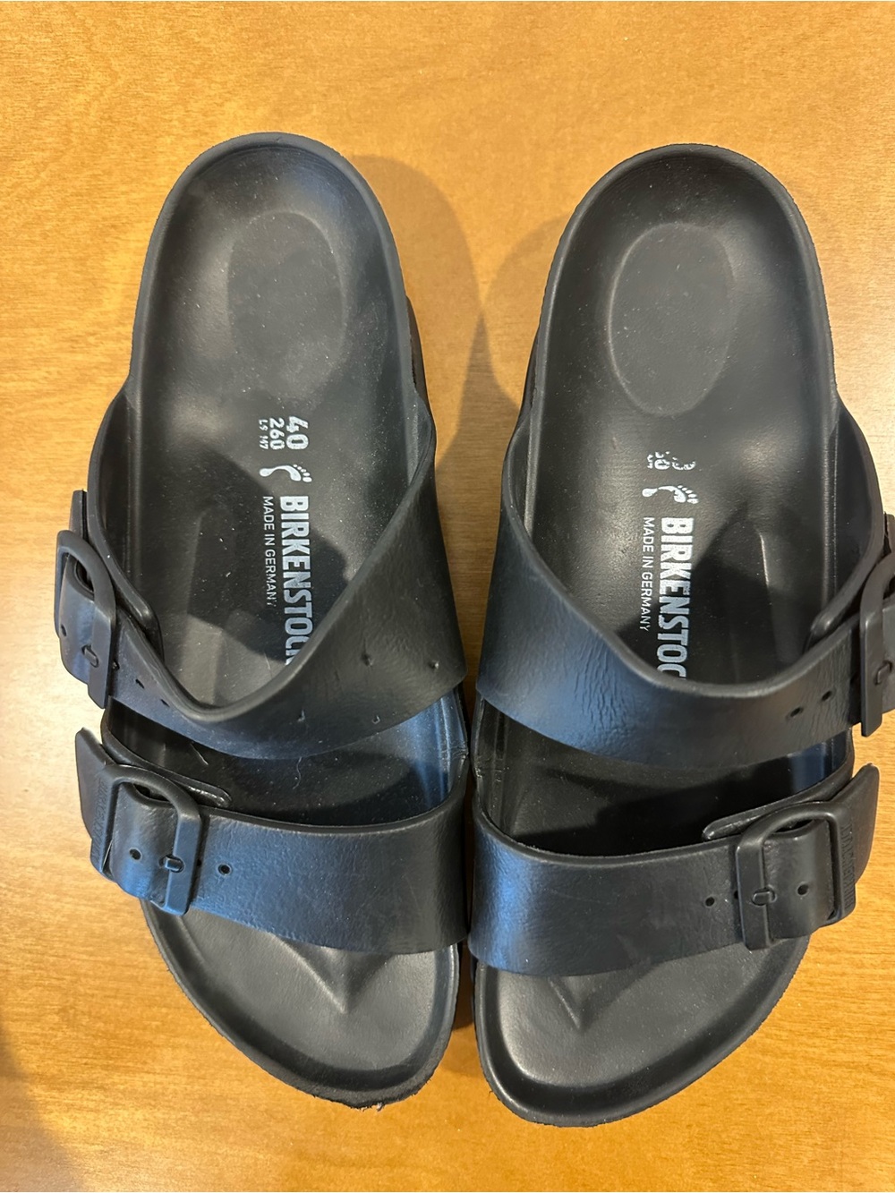 Birkenstock Men’s Black Two-Strap Arizona EVA Sandals